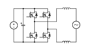 Full bridge inverter (1-phase application)