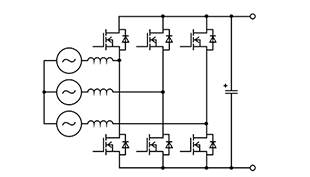 3-phase 2-level full bridge PFC  (Bidirectional)