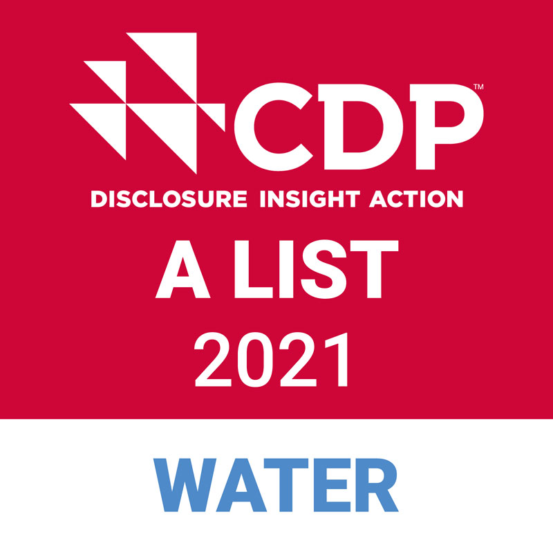 「CDP Water security」의 최고 평가 「A List」